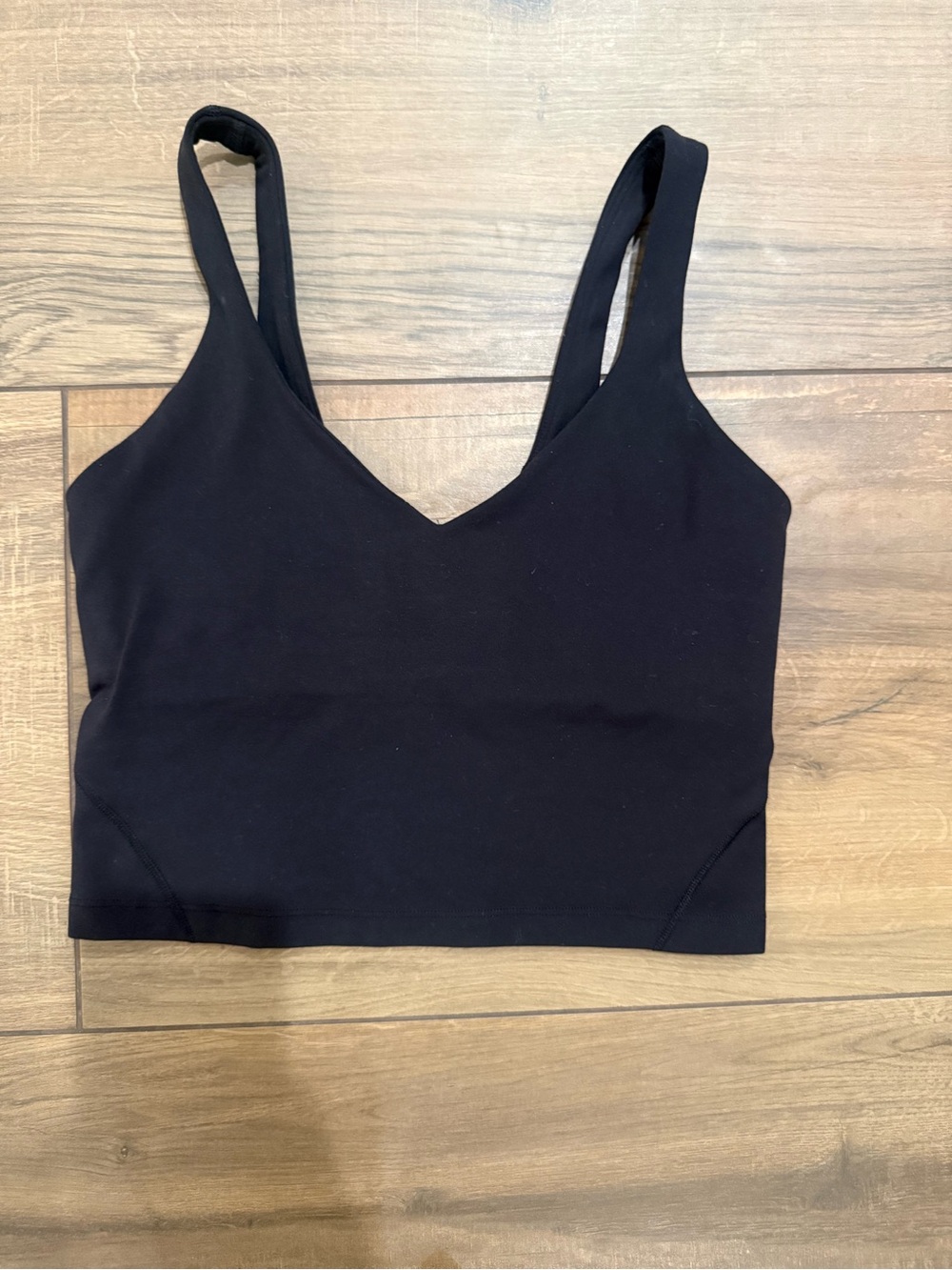 lululemon athletica Black Crop Tank Top